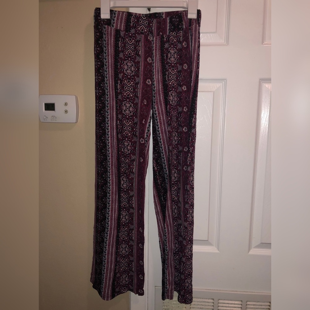 Maroon tribal pants